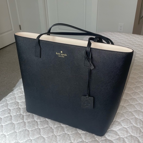 Kate Spade Black Tote Purse - Picture 3 of 12